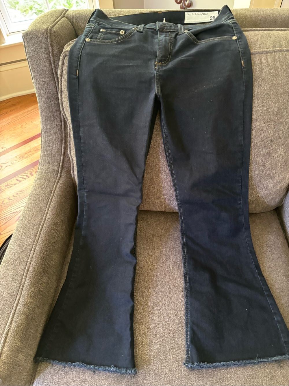 Joe's Jeans Black Cropped Flare Jeans